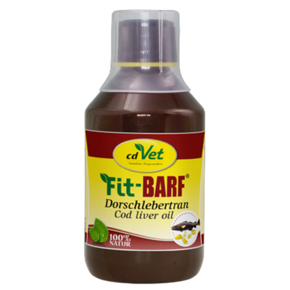Fit-BARF Dorschlebertran – Reines Omega-3-Poweröl für Haut, Immunsystem & Knochenkraft