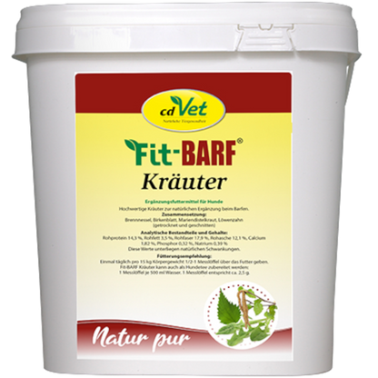 Fit-BARF Kräuter – Natürliche Pflanzenkraft für Stoffwechsel & Vitalität
