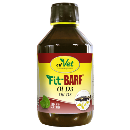 Fit-BARF Öl D3 – Vitalstoff-Power für Knochen, Abwehr & Energie