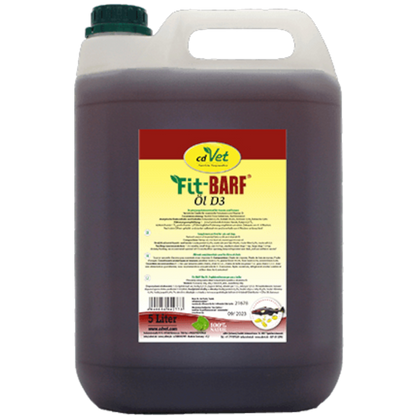 Fit-BARF Öl D3 – Vitalstoff-Power für Knochen, Abwehr & Energie