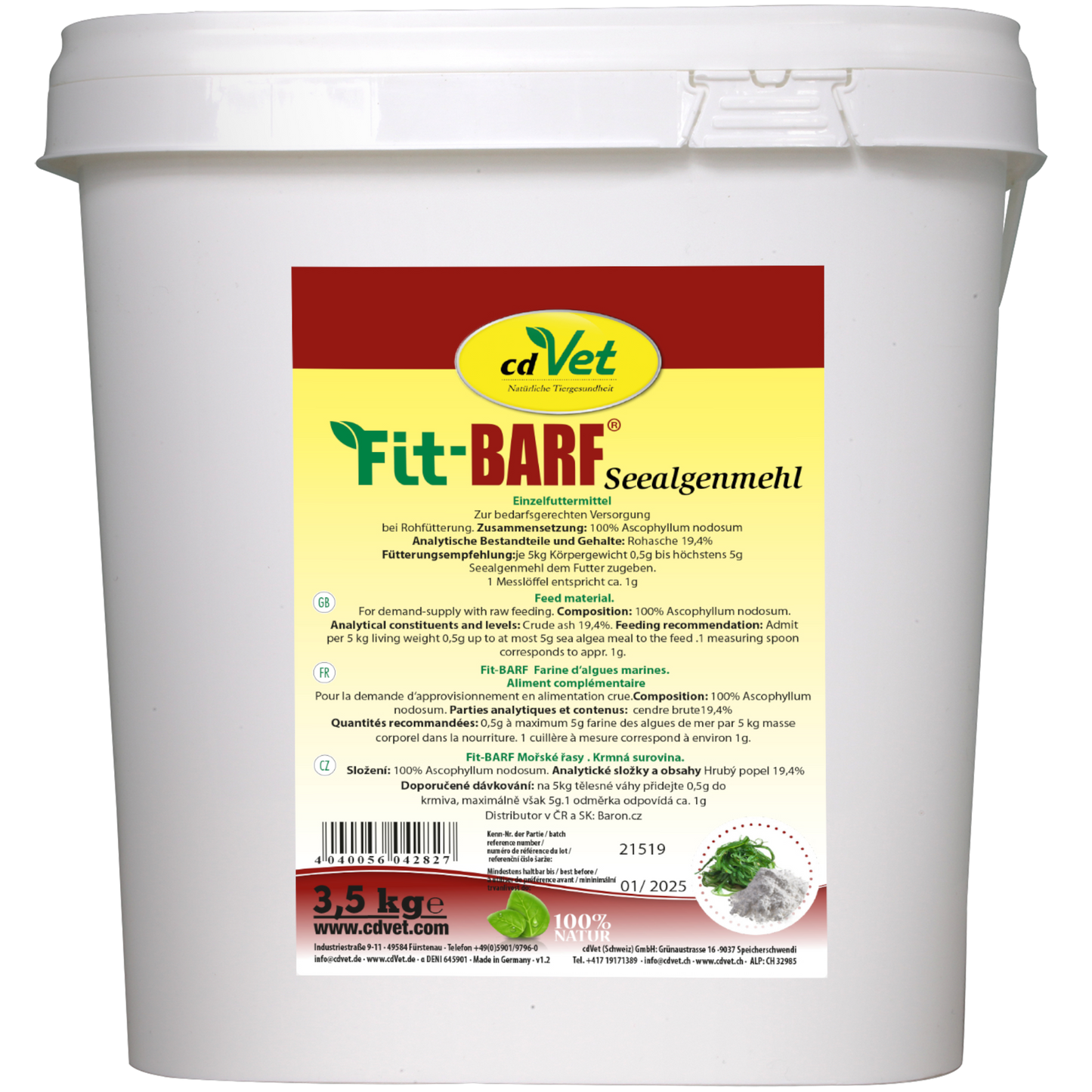 Fit-BARF Seealgenmehl – Mineralstoffkraft aus dem Meer