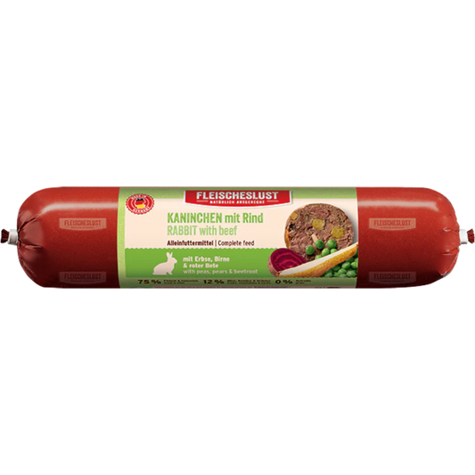 Fleischeslust Dog - Kaninchen mit Rind, Erbse, Birne & Roter Bete