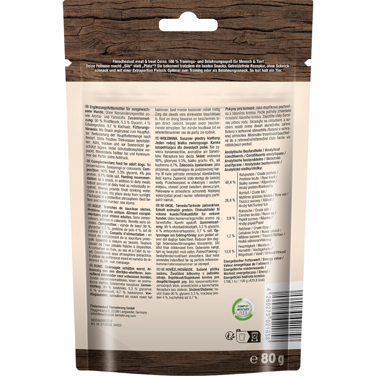 Fleischeslust Dog - Meat & Treat Coins Rind
