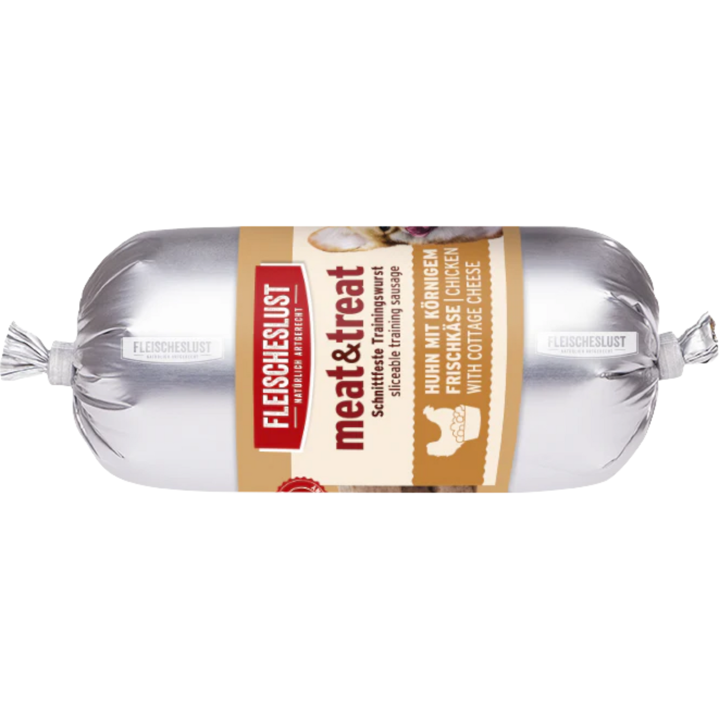 Fleischeslust Dog - Meat & Treat Huhn mit körnigem Frischkäse