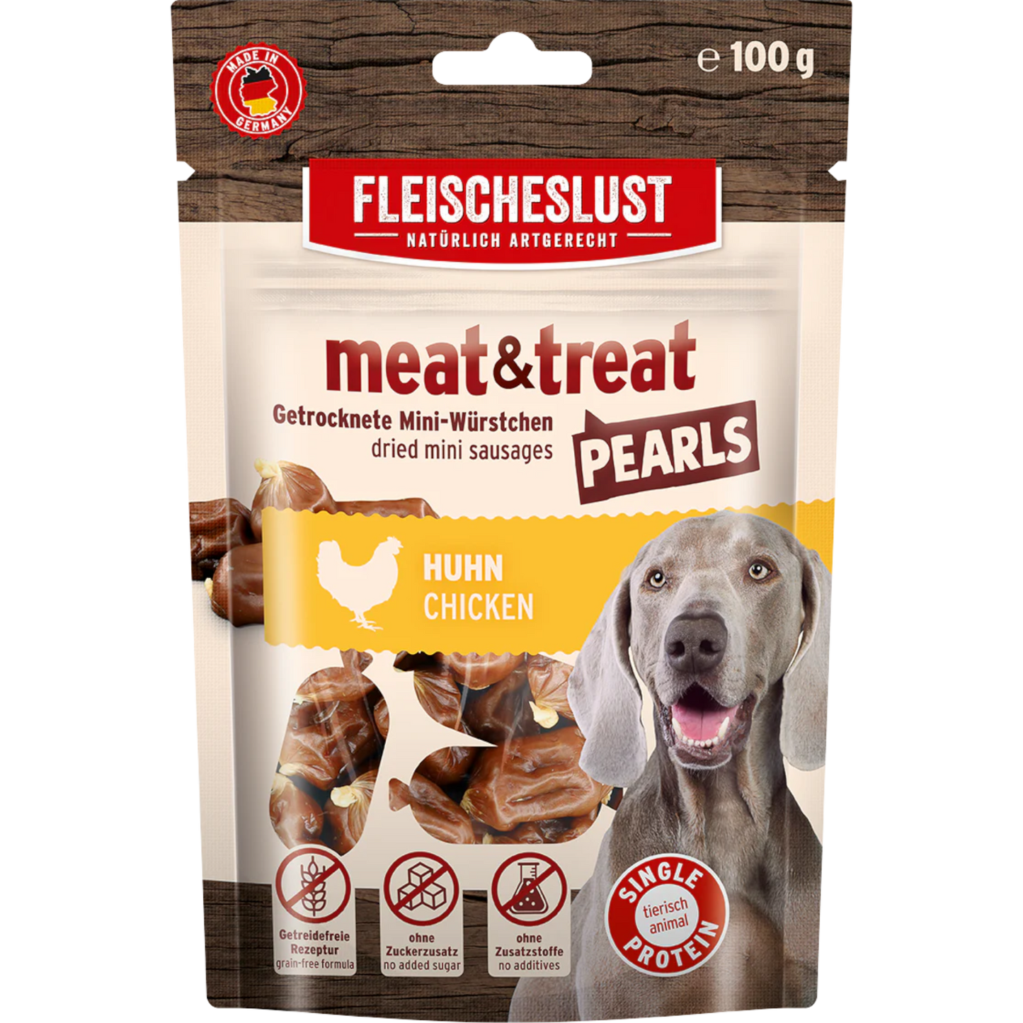 Fleischeslust Dog - Meat & Treat Pearls Huhn