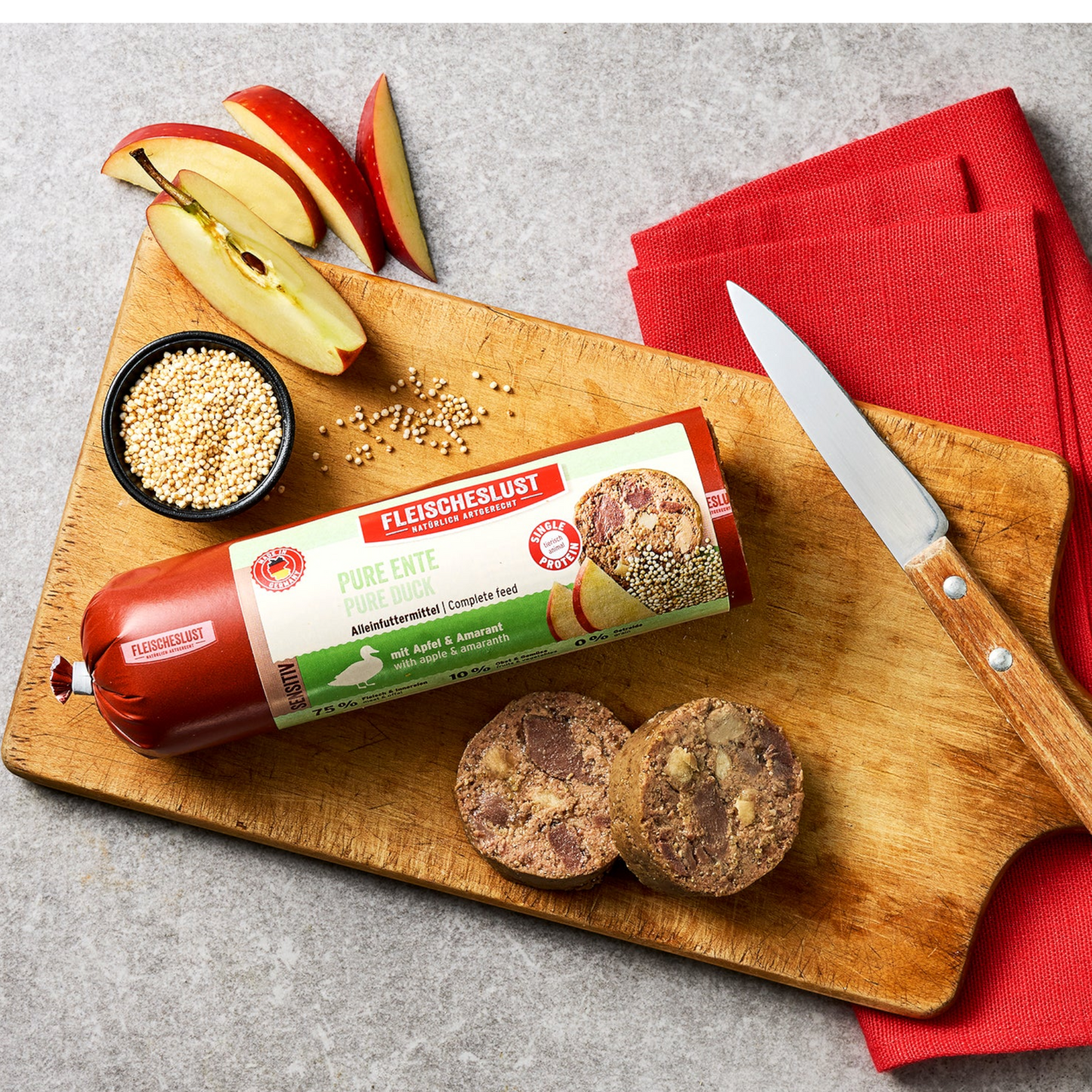 Fleischeslust Dog - Pure Ente mit Apfel & Amarant