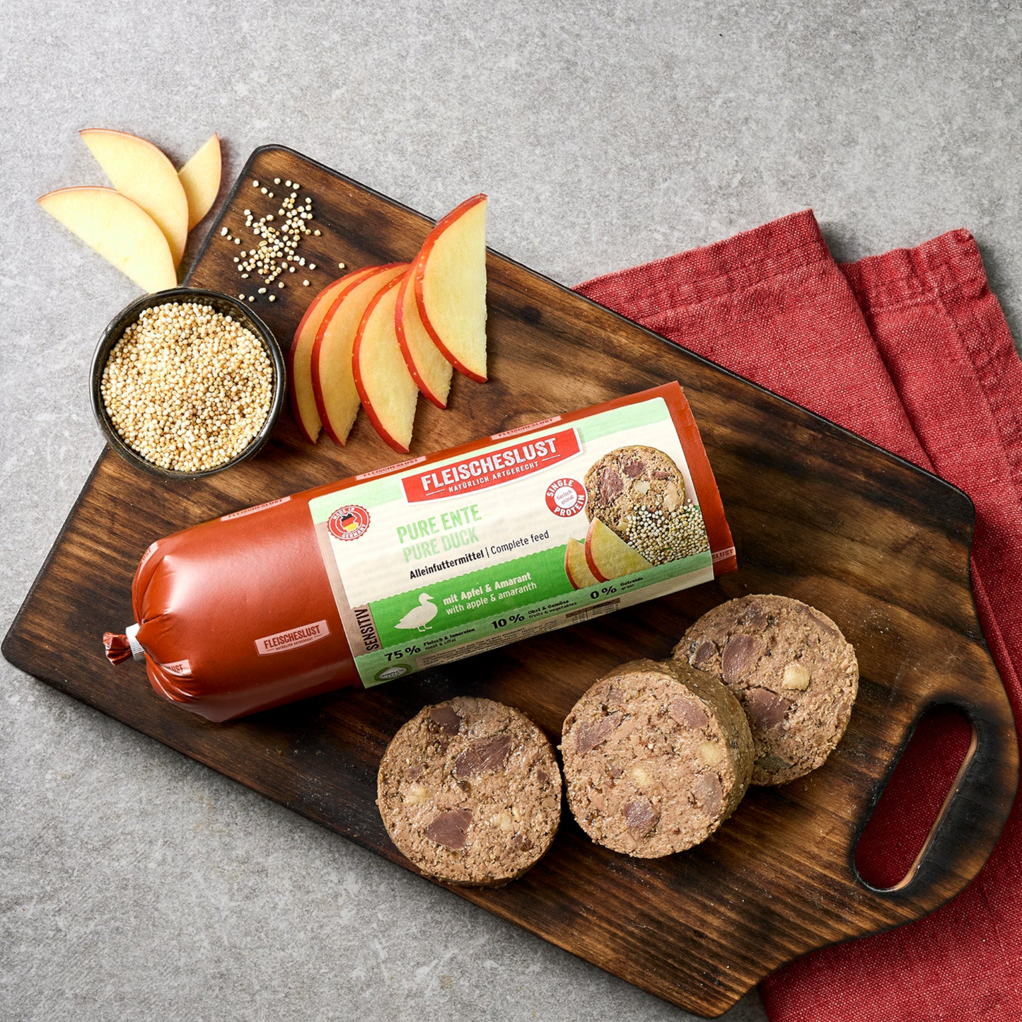 Fleischeslust Dog - Pure Ente mit Apfel & Amarant