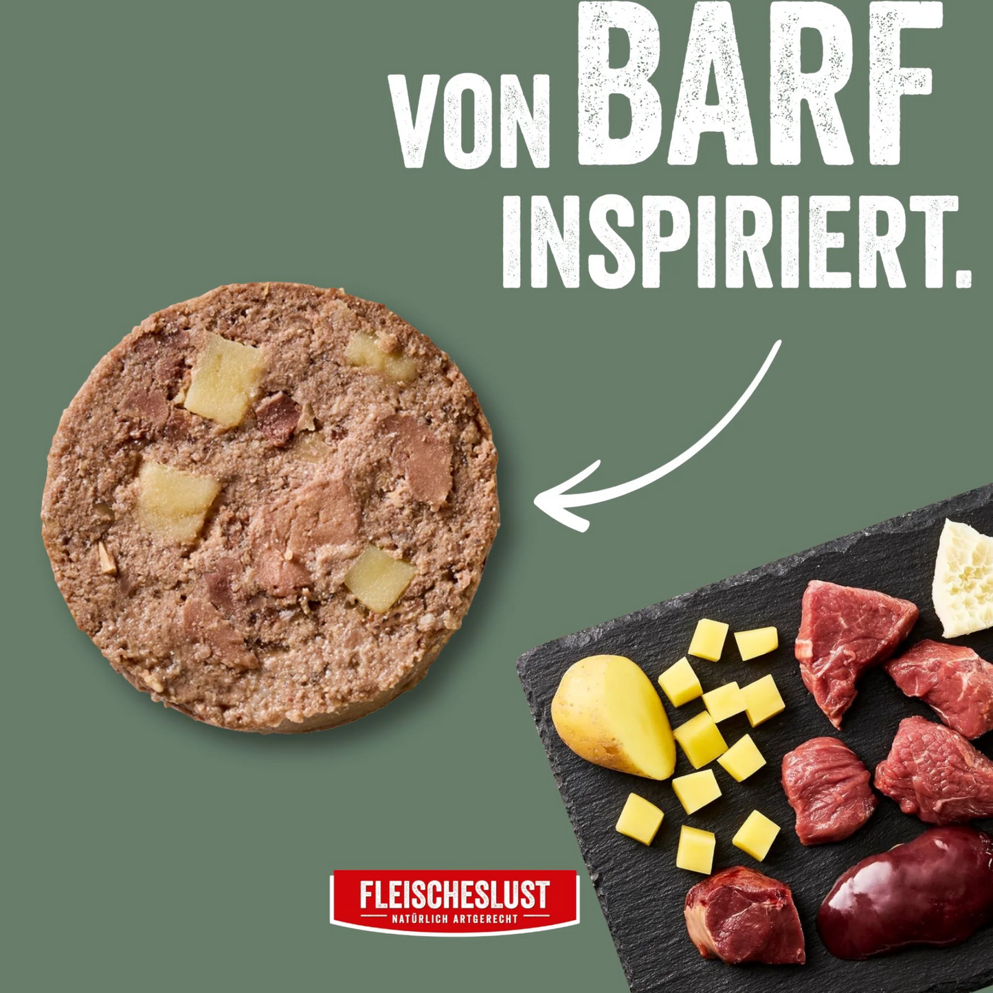 Fleischeslust Dog - Pures Lamm mit Kartoffel