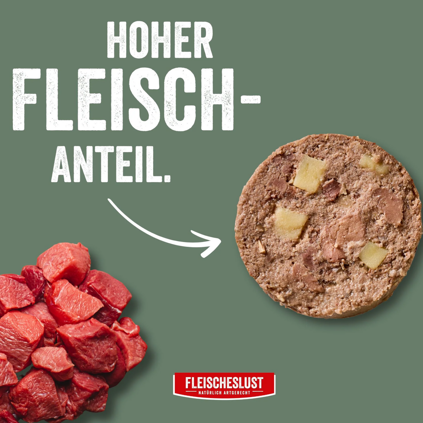 Fleischeslust Dog - Pures Lamm mit Kartoffel