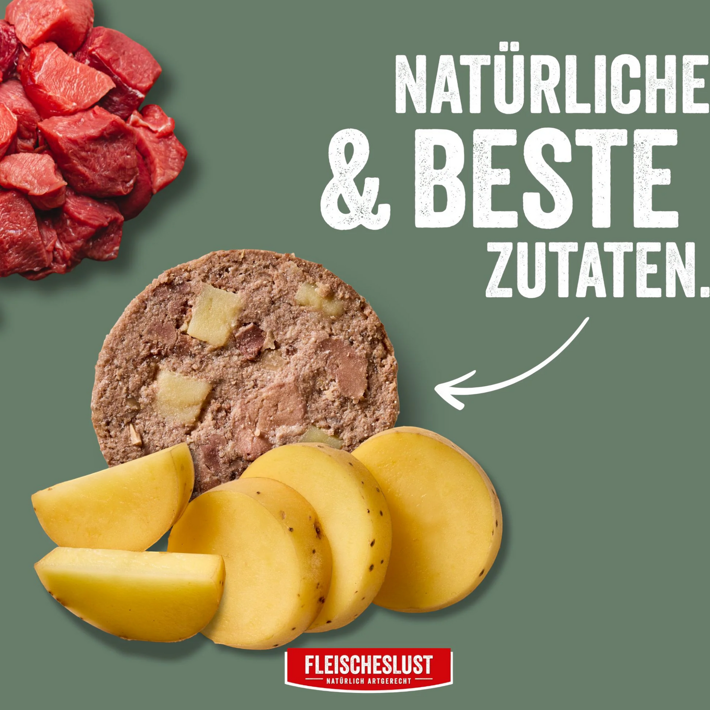Fleischeslust Dog - Pures Lamm mit Kartoffel