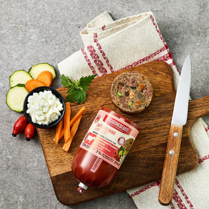Fleischeslust Dog - Saftiges Rind mit Körnigem Frischkäse & Zucchini für Junioren