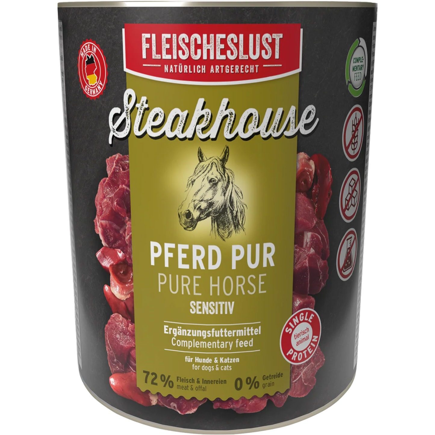 Fleischeslust Dog - Steakhouse Pferd Pur