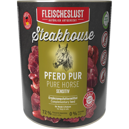 Fleischeslust Dog - Steakhouse Pferd Pur
