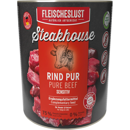 Fleischeslust Dog - Steakhouse Rind Pur