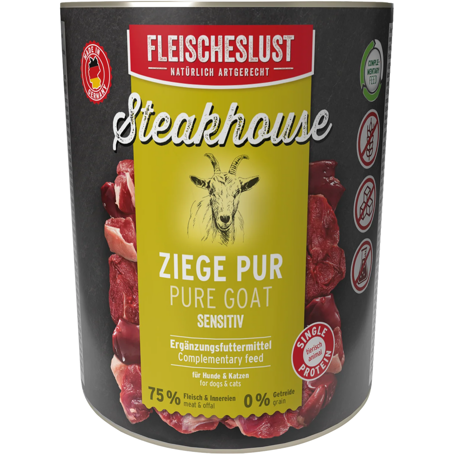 Fleischeslust Dog - Steakhouse Ziege Pur