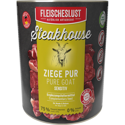 Fleischeslust Dog - Steakhouse Ziege Pur
