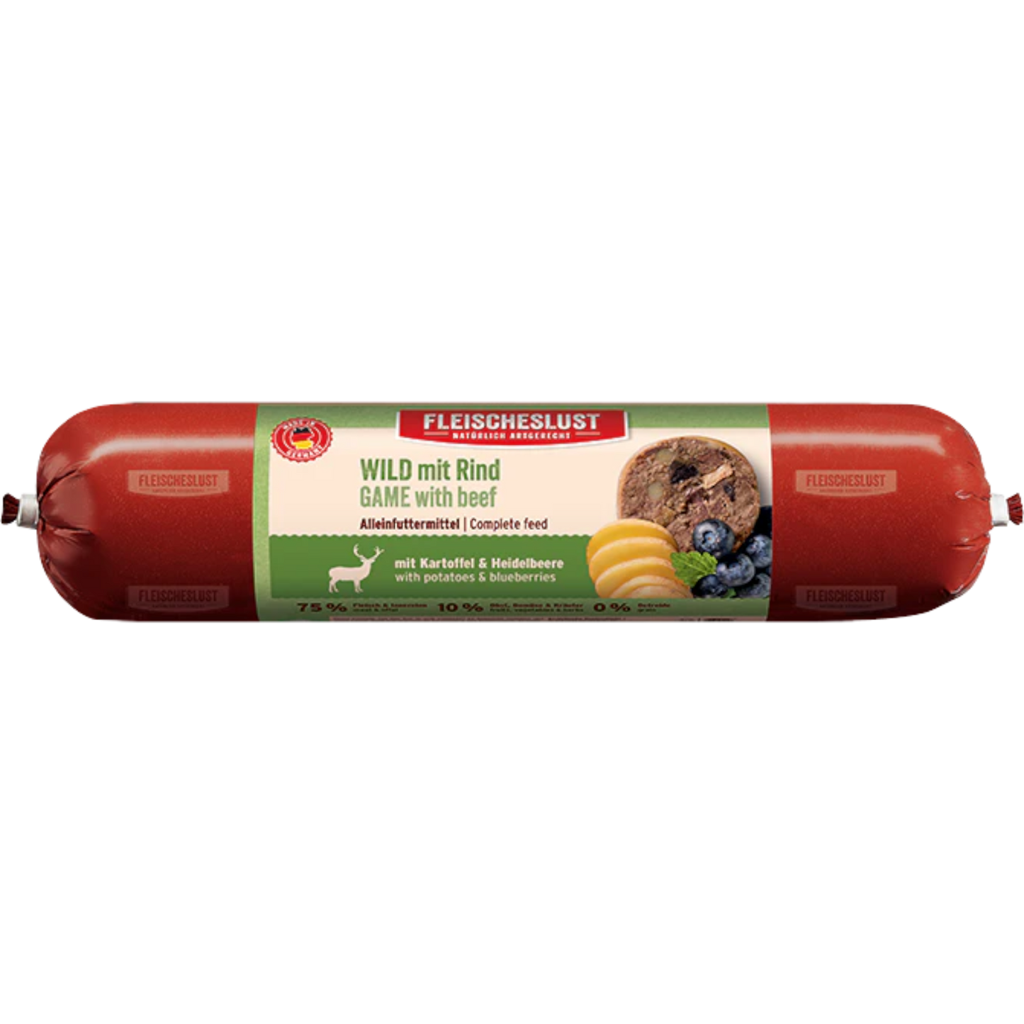 Fleischeslust Dog - Wild mit Rind, Kartoffel & Heidelbeere