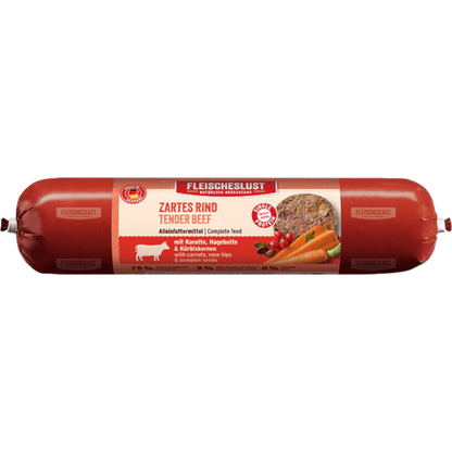 Fleischeslust Dog - Zartes Rind mit Karotte, Hagebutte & Kürbiskernen