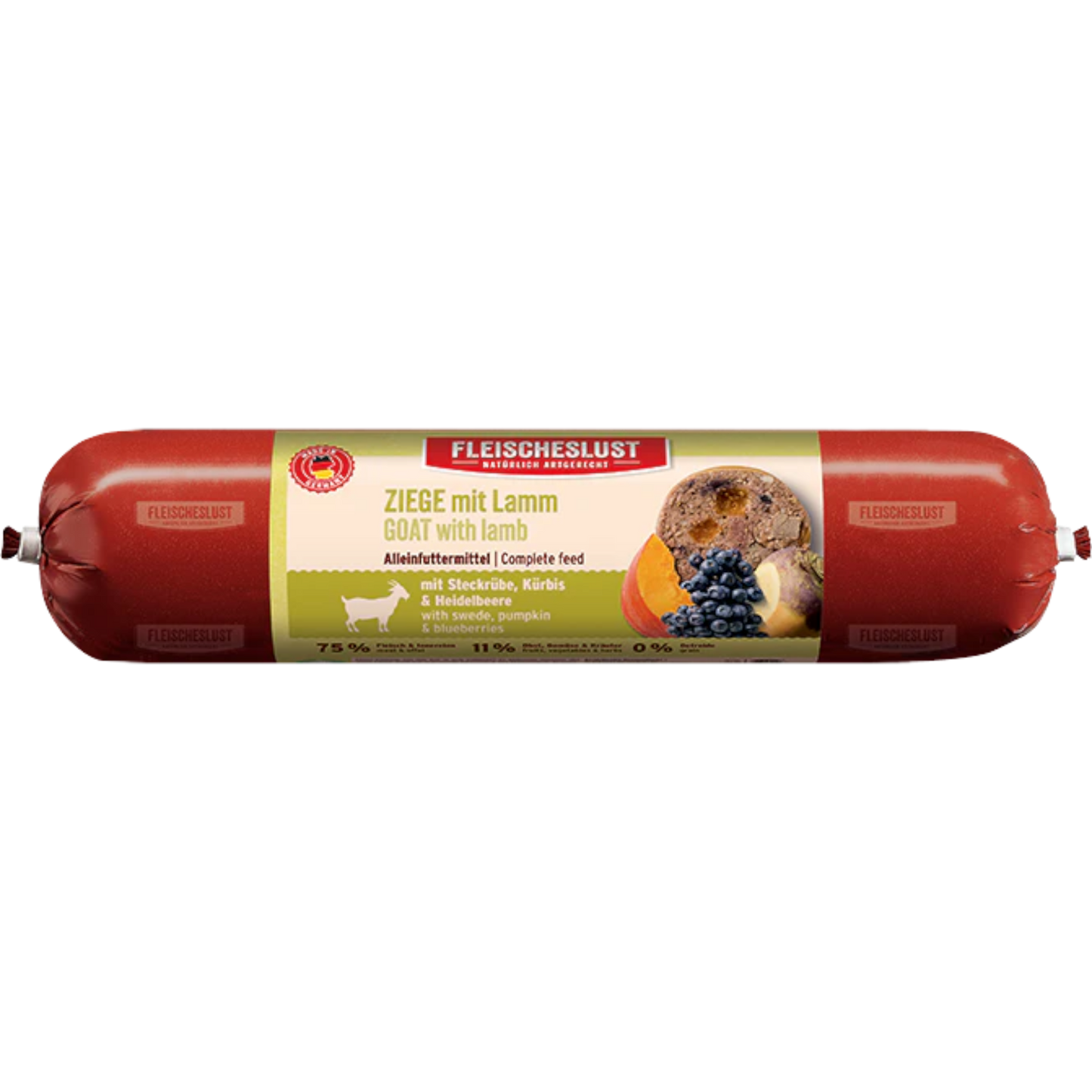 Fleischeslust Dog - Ziege mit Lamm, Steckrübe, Kürbis & Heidelbeere
