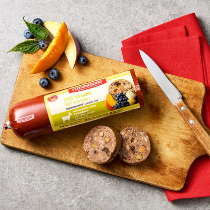 Fleischeslust Dog - Ziege mit Lamm, Steckrübe, Kürbis & Heidelbeere