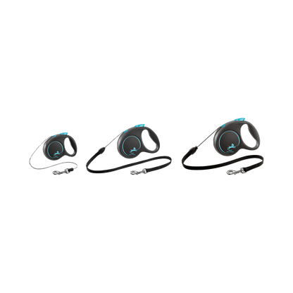 Flexi Roll-Leine Black Design – Stilvoll & Sicher unterwegs!