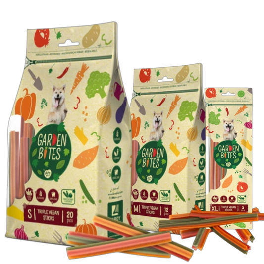 Garden Bites Dog - Dreifach Vegane Sticks
