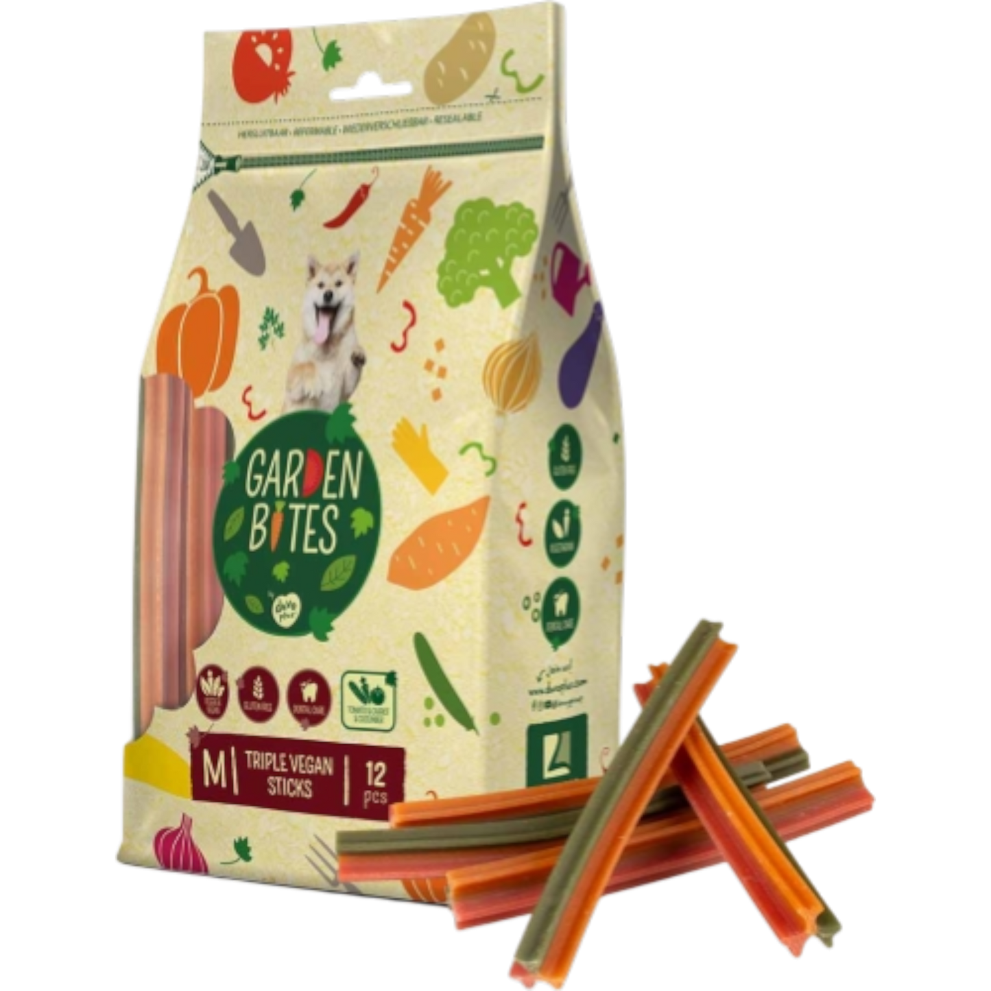 Garden Bites Dog - Dreifach Vegane Sticks