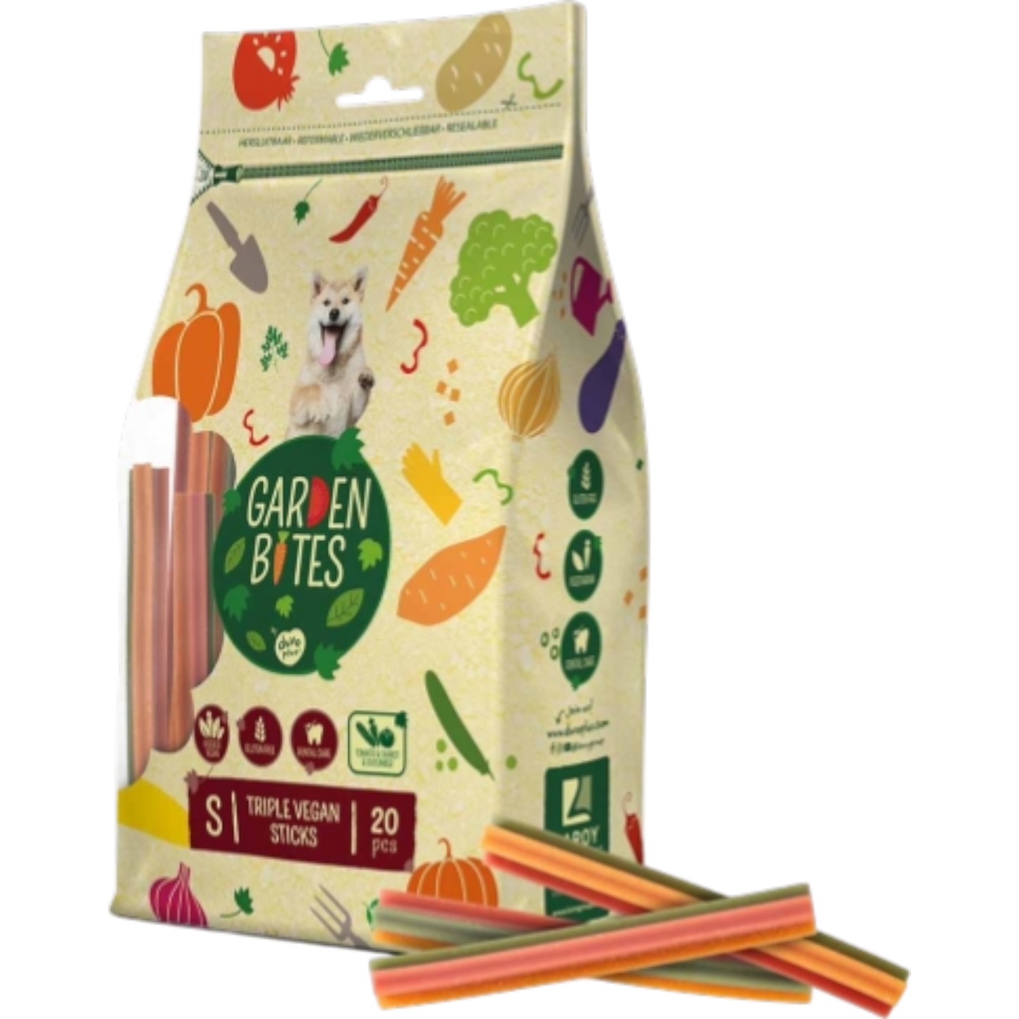 Garden Bites Dog - Dreifach Vegane Sticks