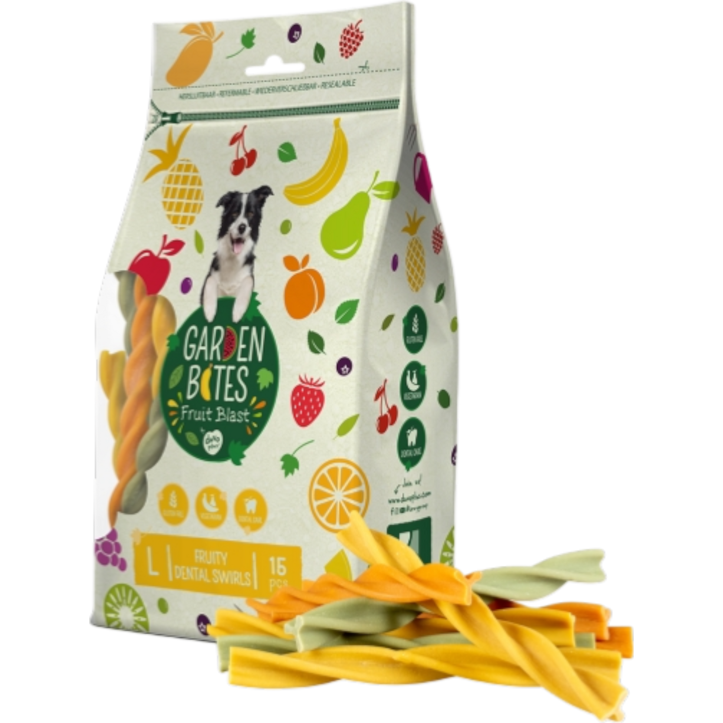 Garden Bites Dog - Fruity Dental Swirls