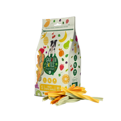 Garden Bites – Fruit Dental Swirls mit Banane, Pfirsich & Birne