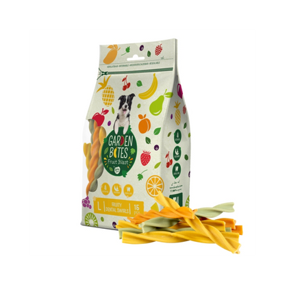 Garden Bites – Fruit Dental Swirls mit Banane, Pfirsich & Birne