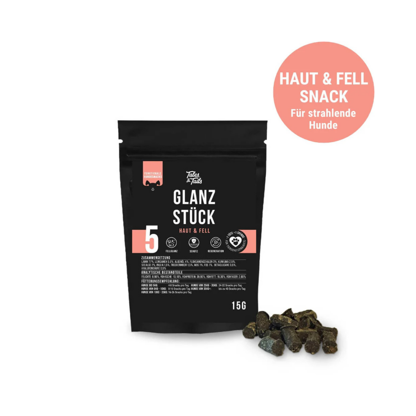 Glanzstück – funktionaler Snack für Hunde