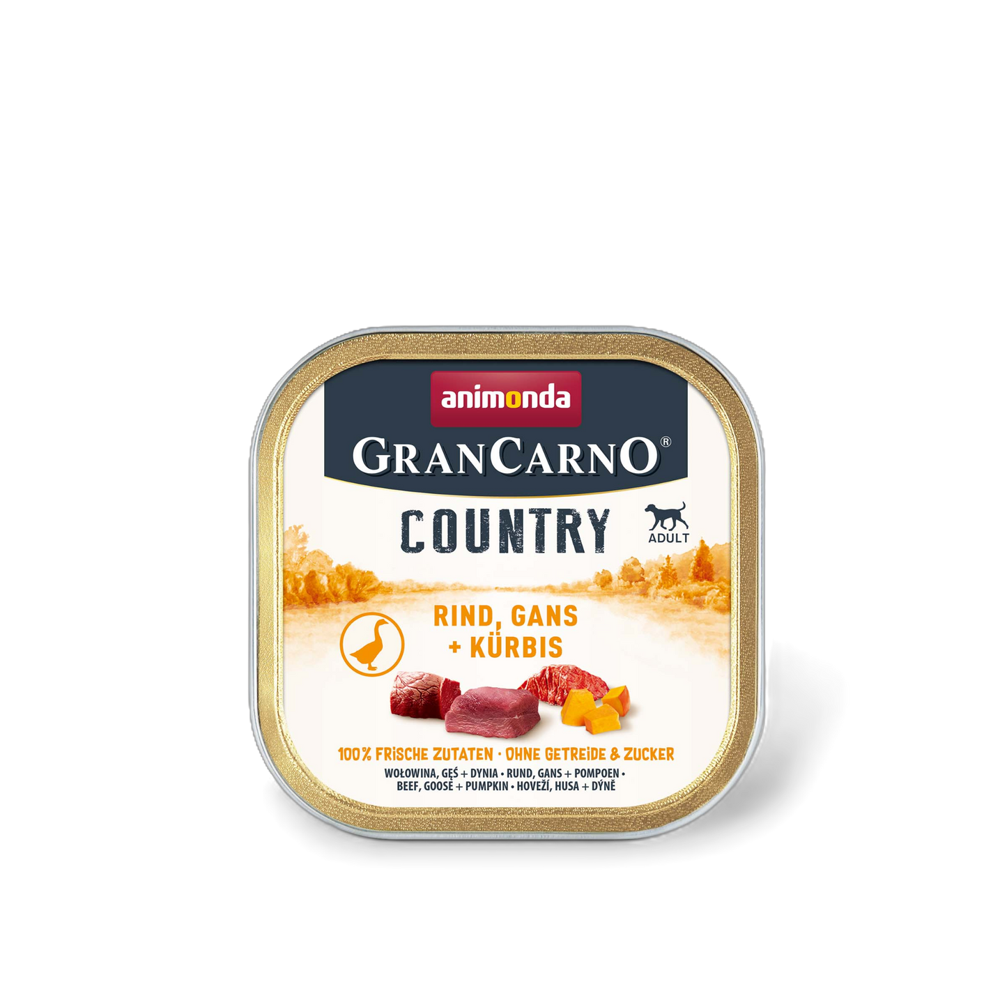 GranCarno Adult Country – Rind, Gans & Kürbis Naturnah. Ausgewogen. Geschmacklich überzeugend