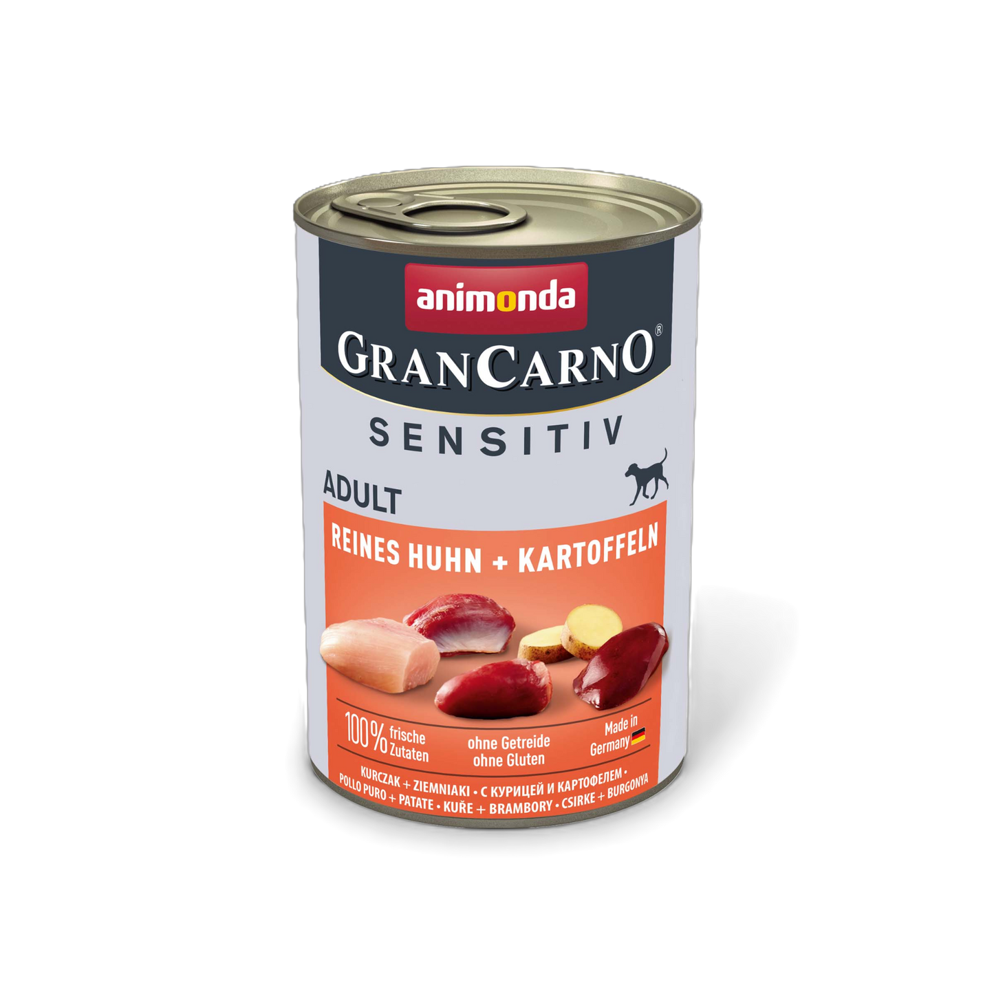GranCarno Adult Sensitiv – Reines Huhn & Kartoffeln Klar. Bekömmlich. Verlässlich.