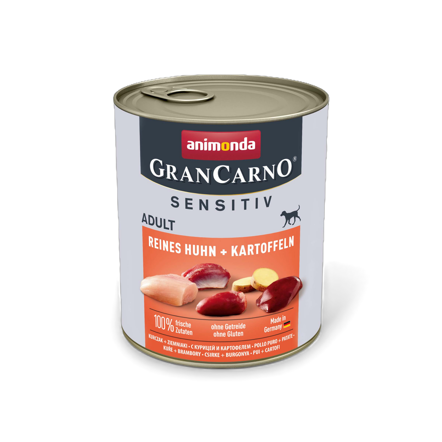 GranCarno Adult Sensitiv – Reines Huhn & Kartoffeln Klar. Bekömmlich. Verlässlich.