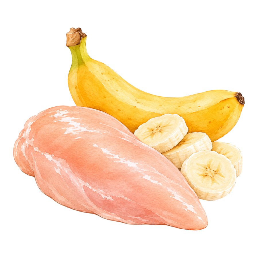 Dokas Dog - Hühnerbrust mit Banane
