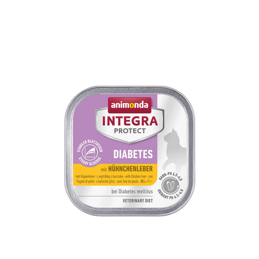 INTEGRA PROTECT Adult Diabetes mit Hühnchenleber Die geschmacksstarke, metabolisch konsequente Ernährungslösung für Katzen mit Diabetes.