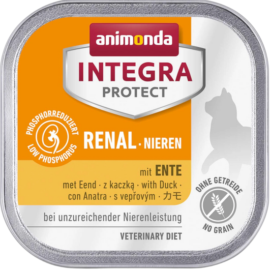 INTEGRA PROTECT Adult Renal mit Ente Die schmackhafte Nierendiät, die Katzen entlastet und den Alltag spürbar verbessert.