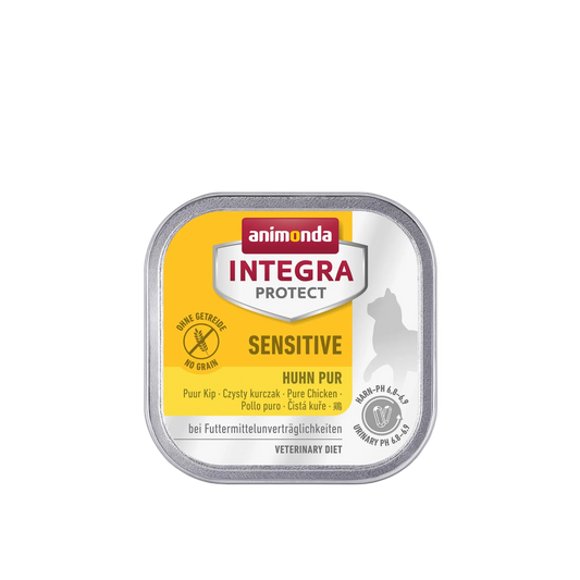 INTEGRA PROTECT Adult Sensitive Huhn pur Die klare, hochverträgliche Ernährungslösung für Katzen mit Futtermittelallergie.