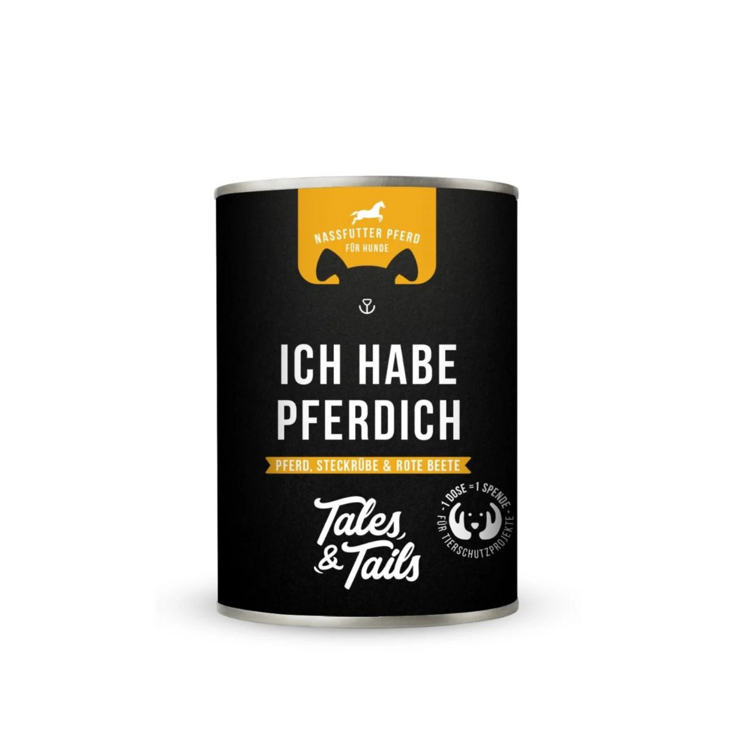 Ich habe PFERDich – Nassfutter für Hunde mit 80 % Pferd