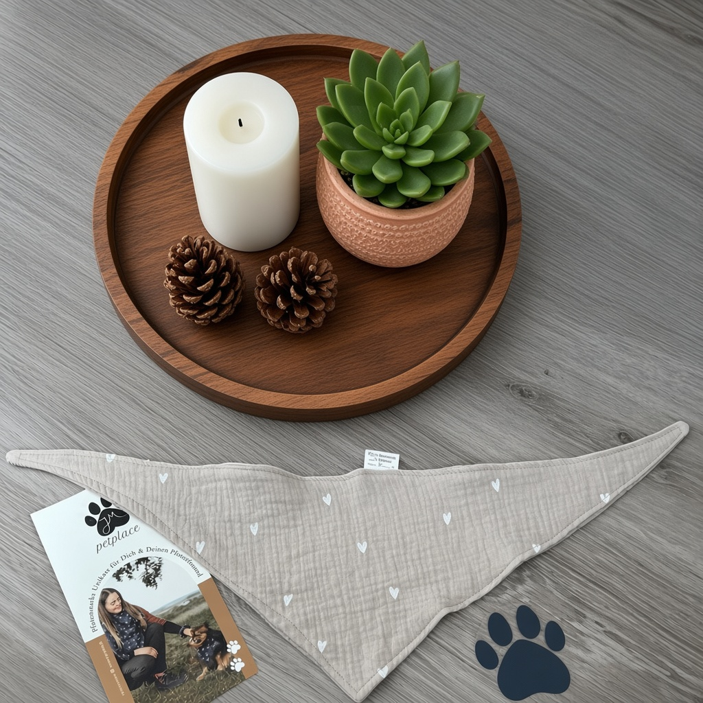 JM Petplace Hundehalstuch - Herzen