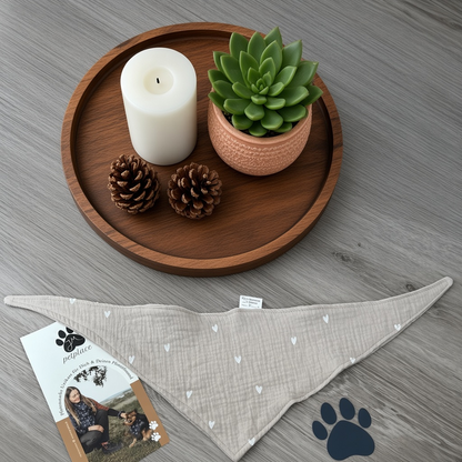 JM Petplace Hundehalstuch - Herzen