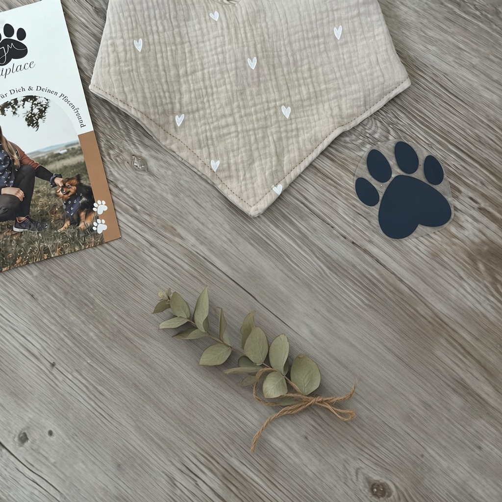 JM Petplace Hundehalstuch - Herzen