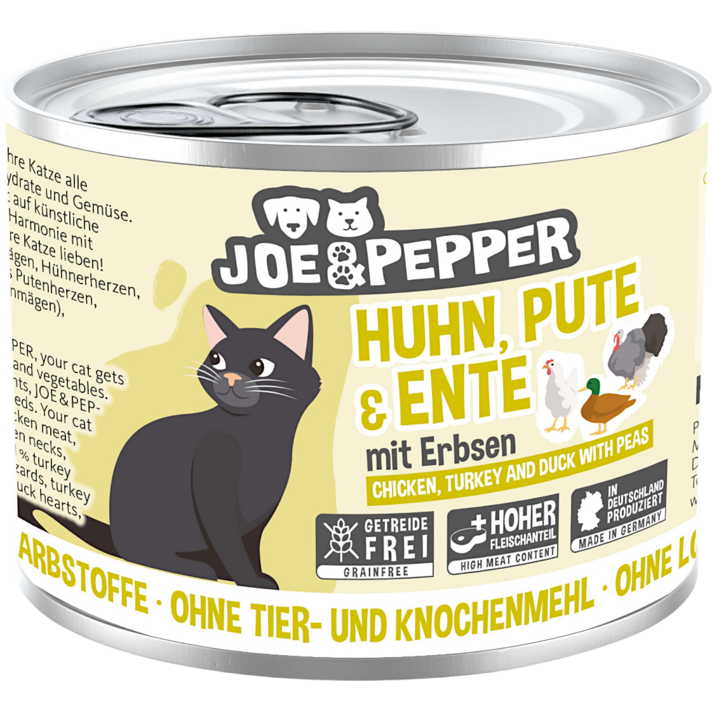 Joe & Pepper - Huhn, Pute & Ente mit Erbsen