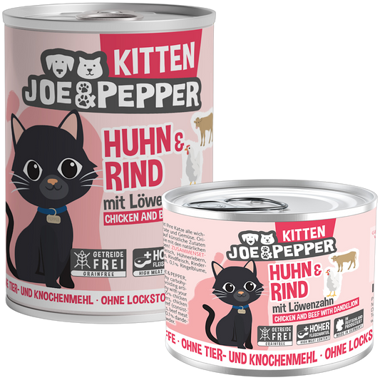Joe & Pepper - Huhn & Rind für Kitten