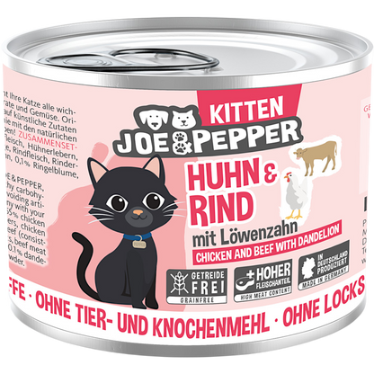 Joe & Pepper - Huhn & Rind für Kitten