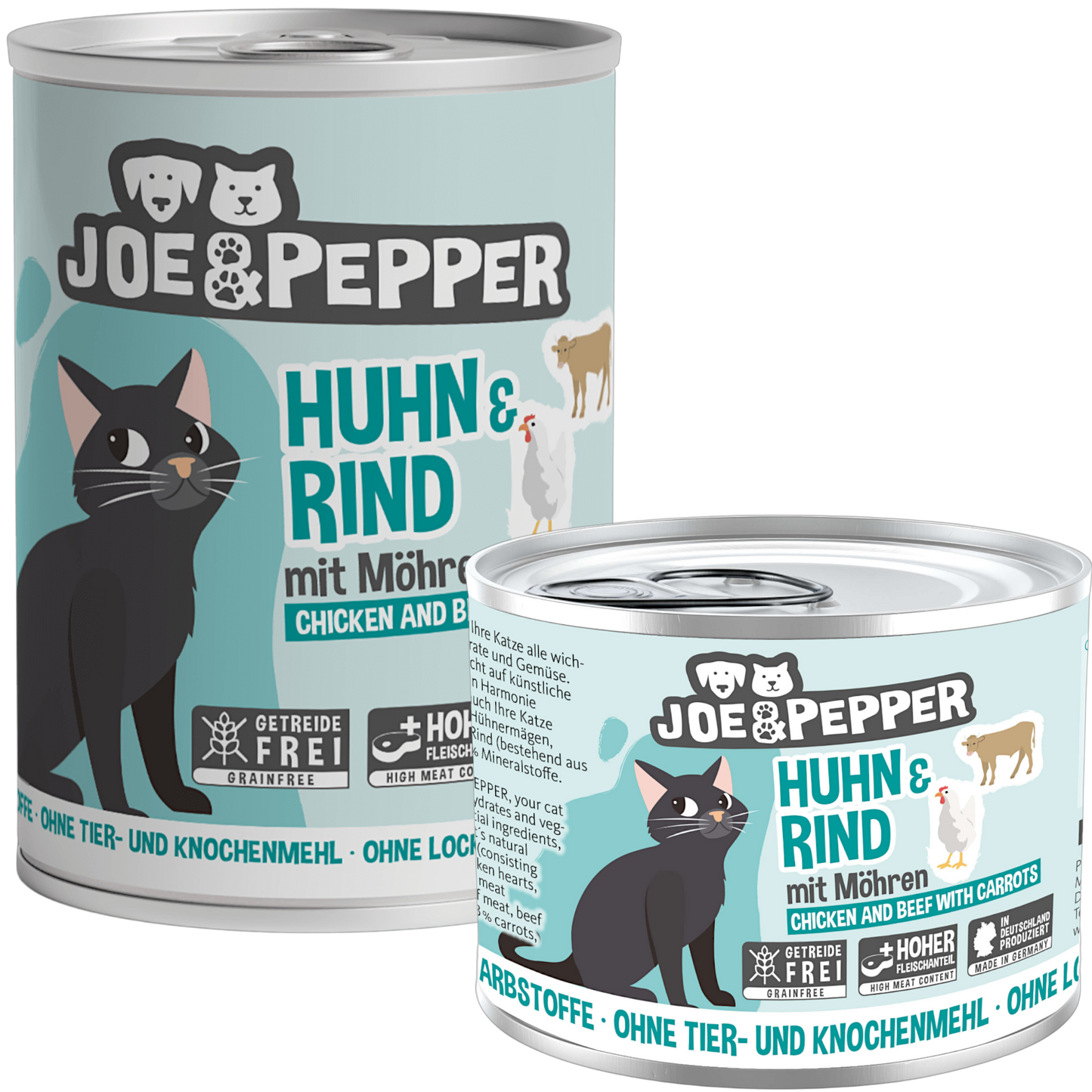 Joe & Pepper - Huhn & Rind mit Möhren