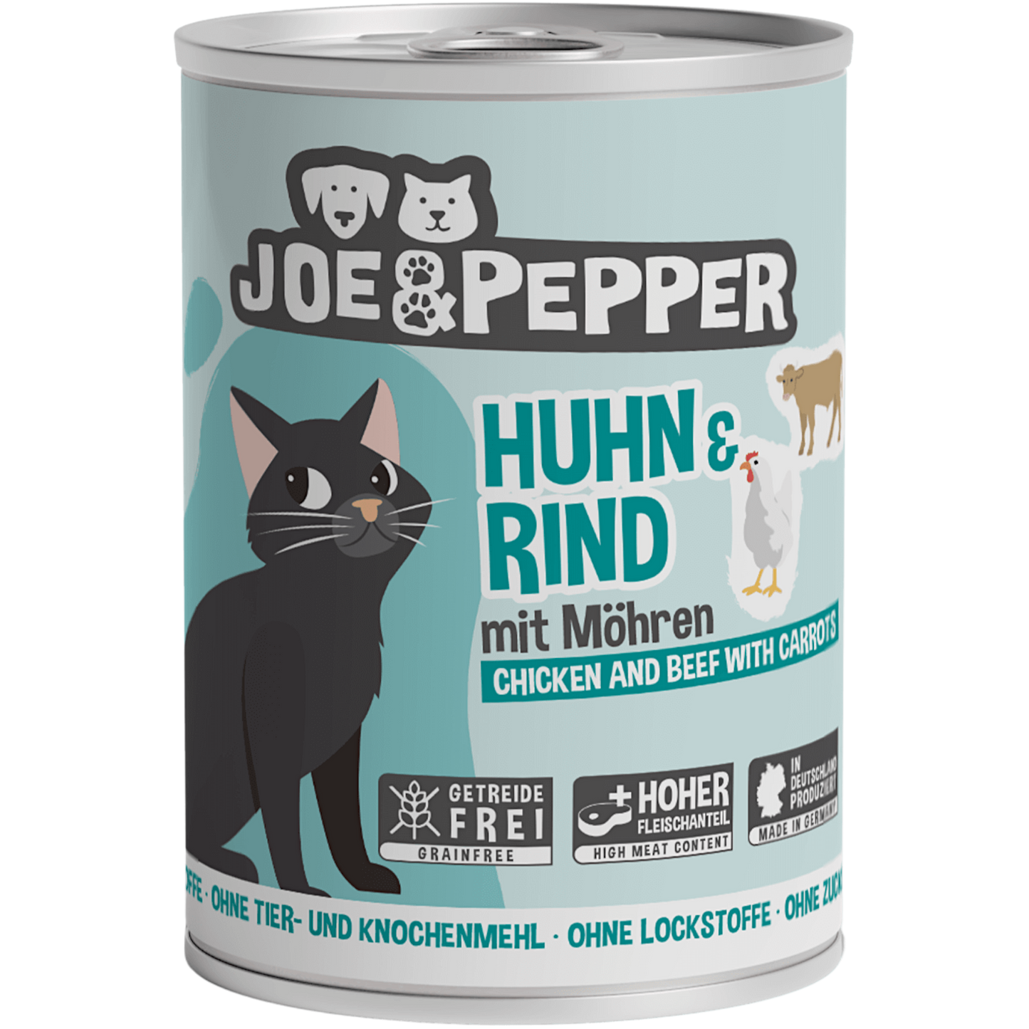 Joe & Pepper - Huhn & Rind mit Möhren