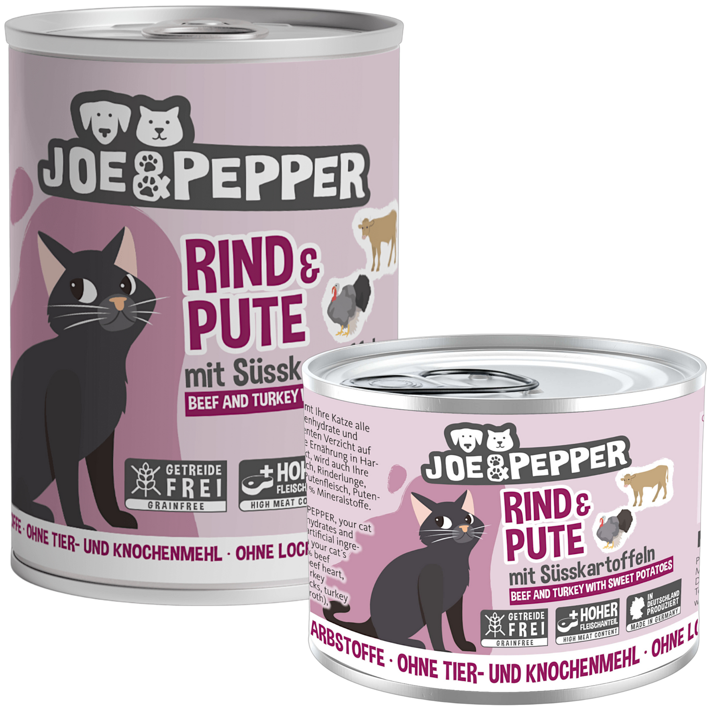 Joe & Pepper - Rind & Pute mit Süßkartoffeln