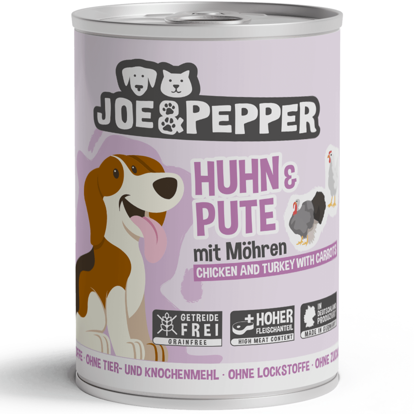 Joe & Pepper - Huhn & Pute mit Möhren
